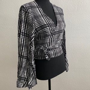 Cotton On Cropped Flared Long Sleeve